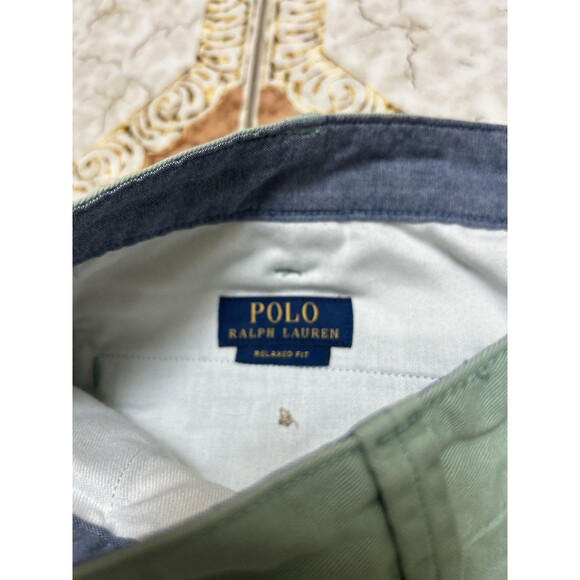 Polo Ralph Lauren Chino Shorts Men's 35 Relaxed Fit Seafoam Green Preppy - Picture 5 of 6